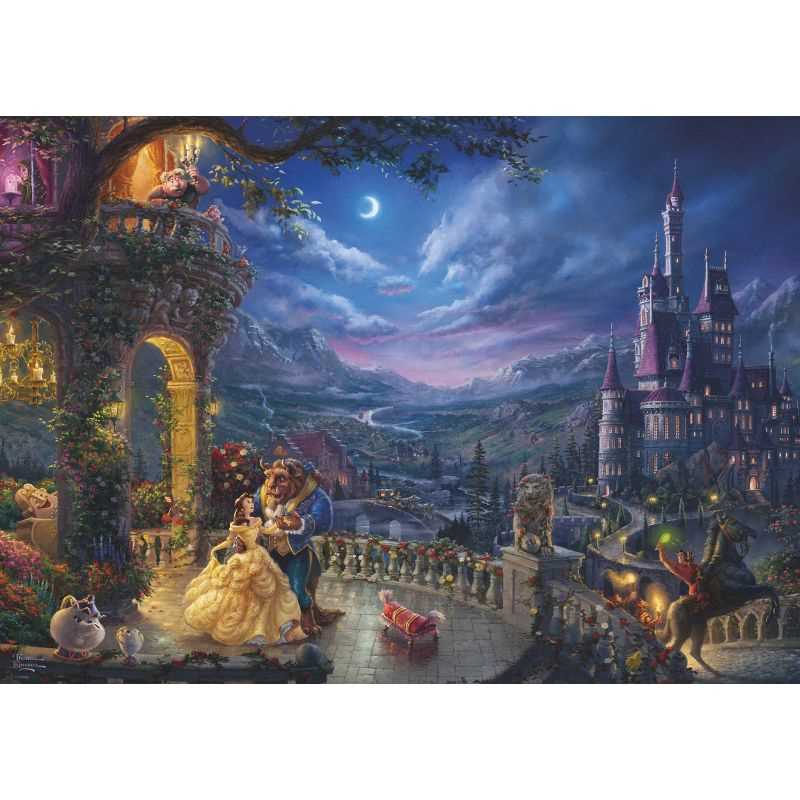 Disney - The Beauty & the Beast by Thomas Kinkade – 1000 Piece Jigsaw Puzzle (Schmidt)