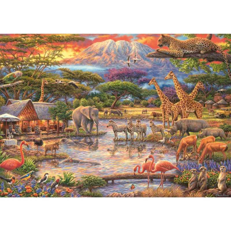 Paradise under Mount Kilimanjaro – 500 Piece Jigsaw Puzzle (Schmidt)
