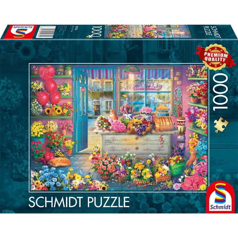 Colourful Flower Shop – 1000 Piece Jigsaw Puzzle (Schmidt)