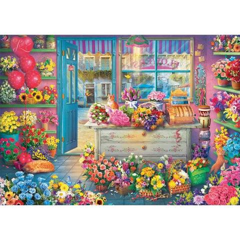 Colourful Flower Shop – 1000 Piece Jigsaw Puzzle (Schmidt)
