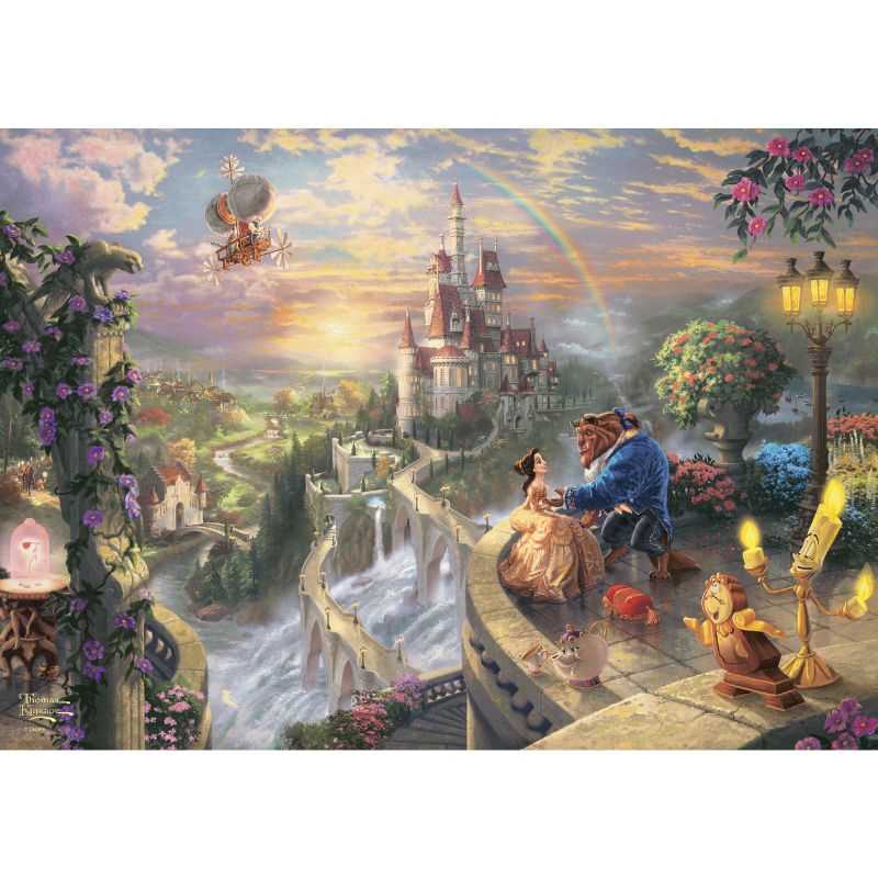 Disney Beauty and the Beast by Thomas Kinkade – 500 Piece Jigsaw Puzzle (Schmidt)