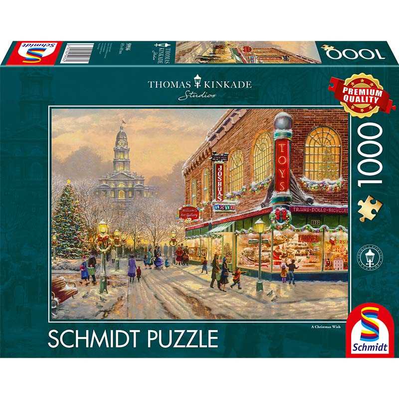 A Christmas Wish by Thomas Kinkade – 1000 Piece Jigsaw Puzzle (Schmidt)