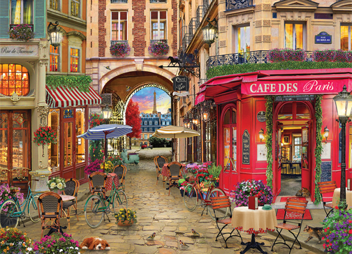Café des Paris – 500 Piece Jigsaw Puzzle (Cobble Hill)