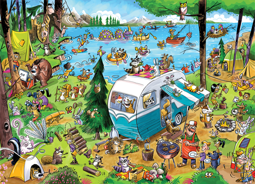 Call of the Wild – 350 Piece Jigsaw Puzzle (Cobble Hill)
