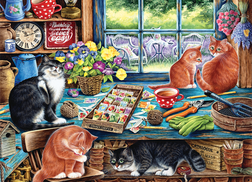 Cats Retreat – 1000 Piece Jigsaw Puzzle (Cobble Hill)