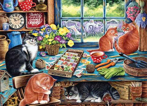 Cats Retreat – 1000 Piece Jigsaw Puzzle (Cobble Hill)