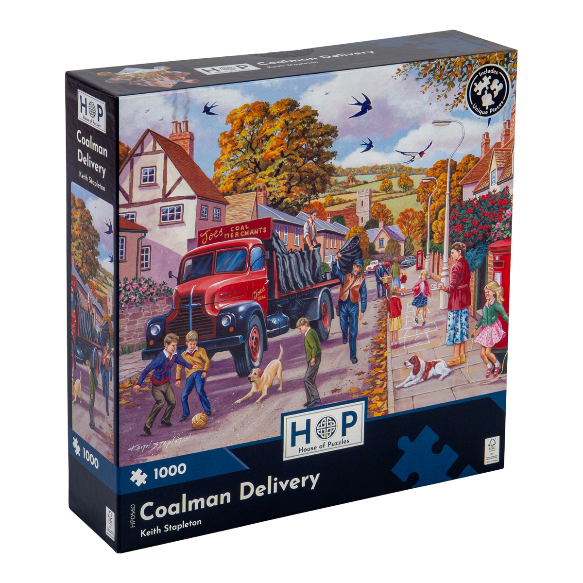 Box, turned right: Coalman Delivery – 1000 Piece Jigsaw Puzzle (House of Puzzles)