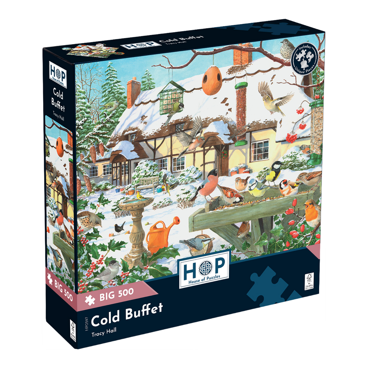 Box, turned right: Cold Buffet – 500 XL Piece Jigsaw Puzzle (House of Puzzles)