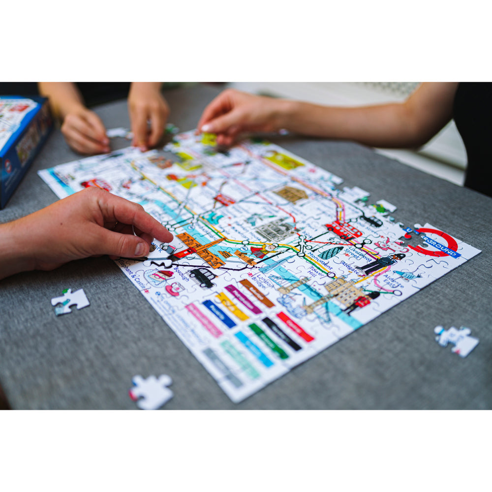Adventures on the London Underground – 250 Piece Jigsaw Puzzle (Gibsons)
