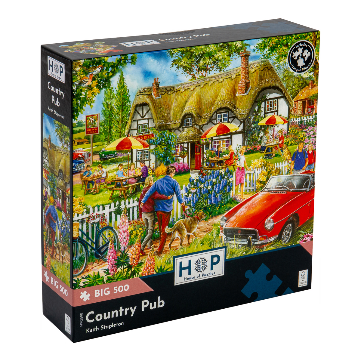 Box, turned left: Country Pub – 500 XL Piece Jigsaw Puzzle (House of Puzzles)