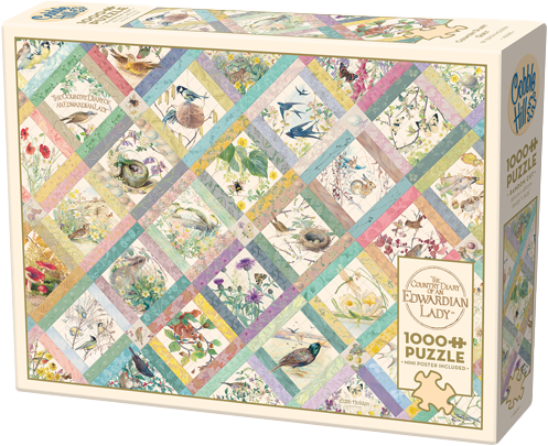 Country Diary Quilt – 1000 Piece Jigsaw Puzzle (Cobble Hill)