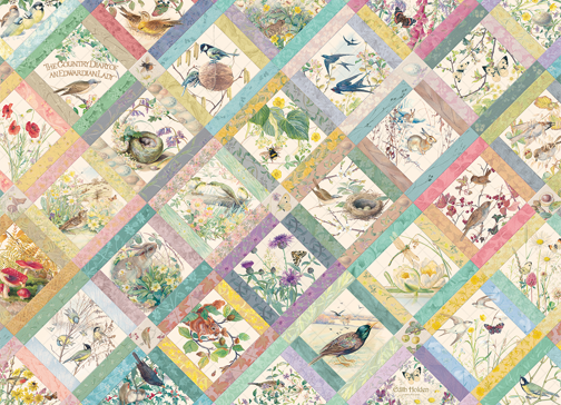 Country Diary Quilt – 1000 Piece Jigsaw Puzzle (Cobble Hill)