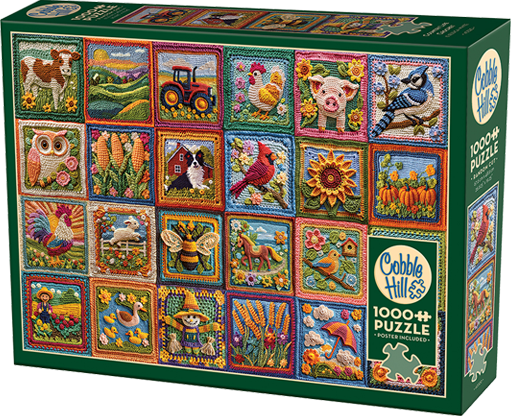 Country Life Crochet – 1000 Piece Jigsaw Puzzle (Cobble Hill)