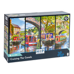 Box, turned right: Cruising The Canals – 4 x 500 Piece Jigsaw Puzzle (House of Puzzles)