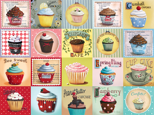 Cupcake Café – 275 Piece Jigsaw Puzzle (Cobble Hill)