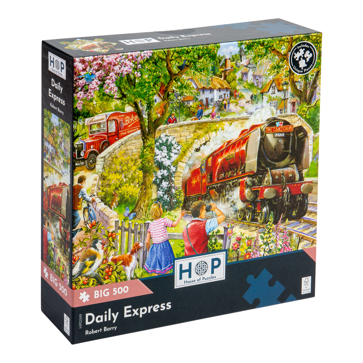 Box, turned right: Daily Express – 500 XL Piece Jigsaw Puzzle (House of Puzzles)