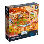 Box, turned right: Deli Delicious – 500 XL Piece Jigsaw Puzzle (House of Puzzles)