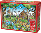 Box, turned left: Doodle Town: Birdwatcher's Paradise - 1000 Piece Jigsaw Puzzle (Cobble Hill)