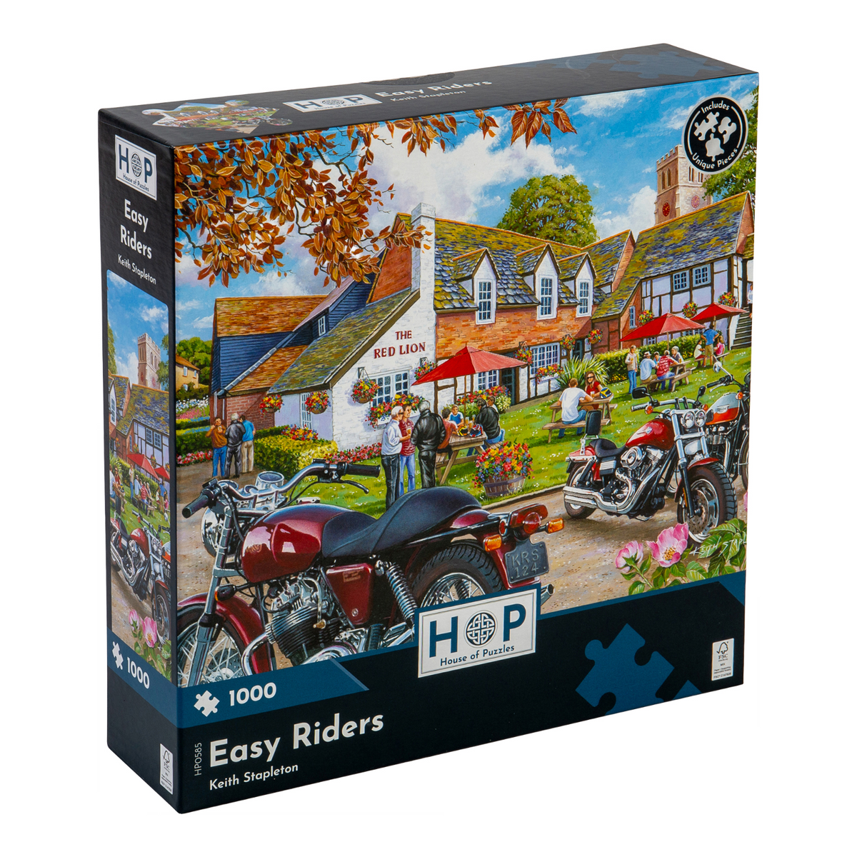 Box, turned right: Easy Riders – 1000 Piece Jigsaw Puzzle (House of Puzzles)
