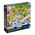 Box, turned right: Enjoying the Garden – 500 XL Piece Jigsaw Puzzle (House of Puzzles)