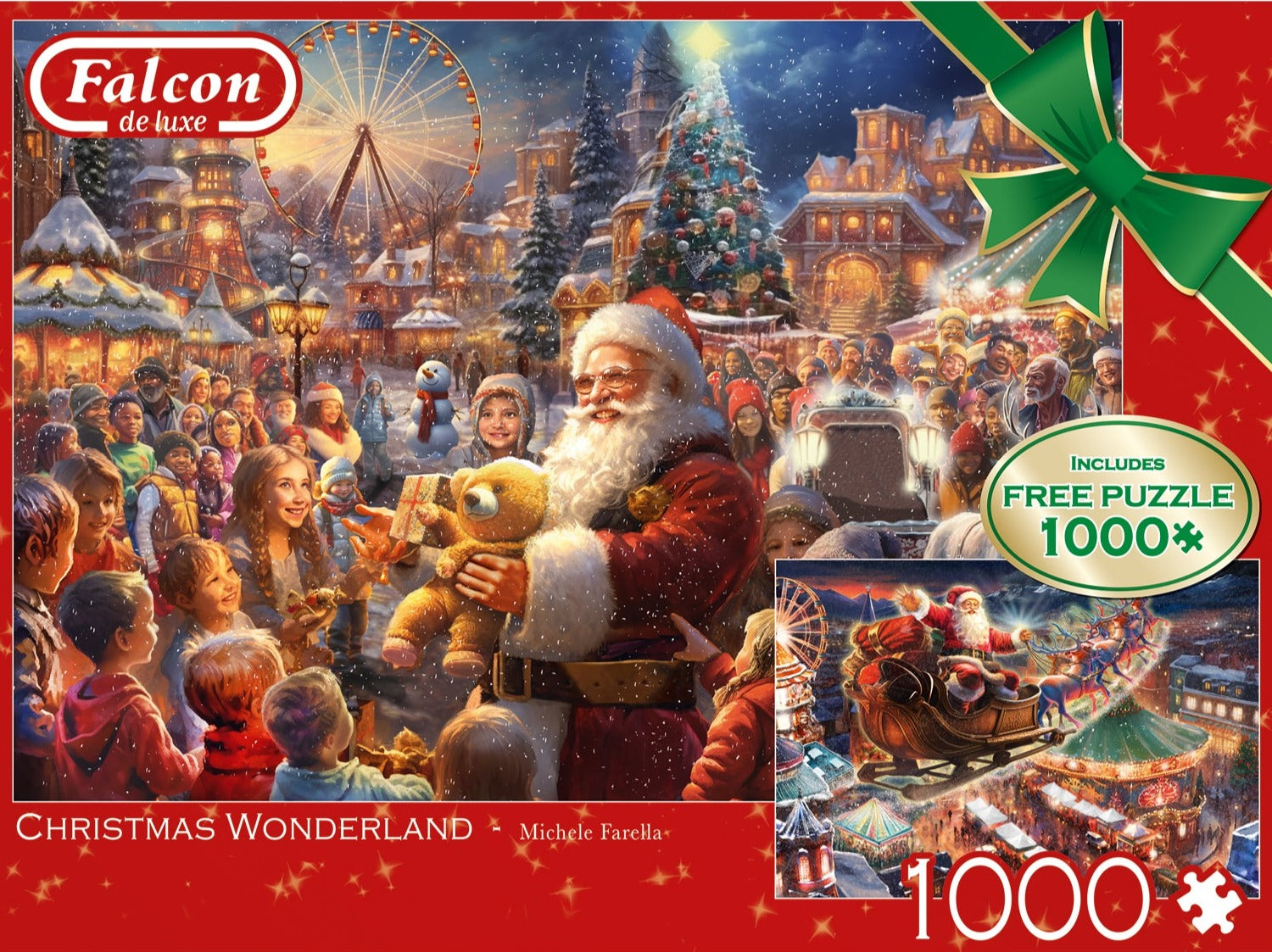 Falcon De Luxe - Christmas Wonderland - 2 x 1000 Piece Jigsaw Puzzle ...