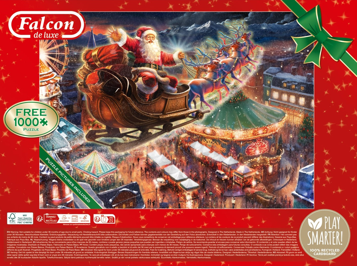 Christmas Wonderland – 2 x 1000 Piece Jigsaw Puzzle (Falcon De Luxe)