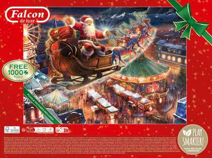 Falcon De Luxe  - Christmas Wonderland - 2 x 1000 Piece Jigsaw Puzzle