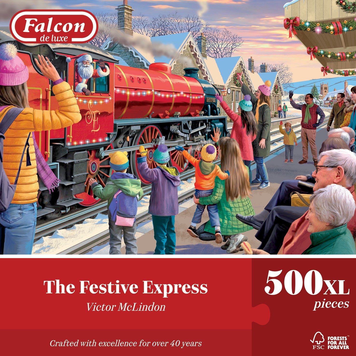 The Festive Express – 500 XL Piece Jigsaw Puzzle (Falcon)