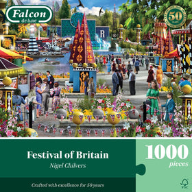 Festival of Britain April - 1000 Piece Jigsaw Puzzle (Falcon de Luxe)