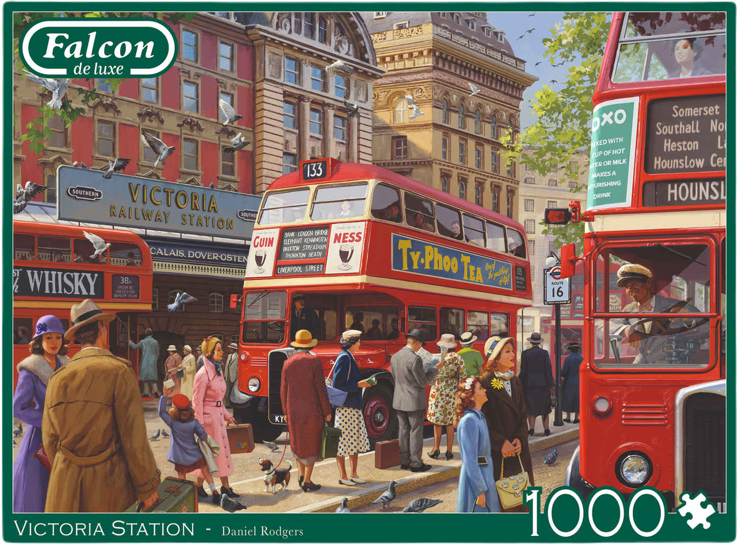 Falcon De Luxe  - Victoria Station - 1000 Piece Jigsaw Puzzle