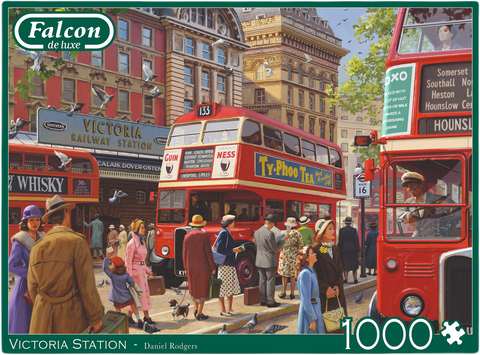 Victoria Station – 1000 Piece Jigsaw Puzzle (Falcon De Luxe)