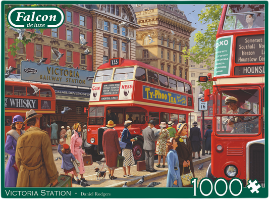 ** Pre-Order ** Falcon De Luxe  - Victoria Station - 1000 Piece Jigsaw Puzzle
