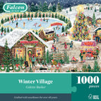 Winter Village – 1000 Piece Jigsaw Puzzle (Falcon)