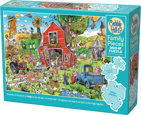 Farmyard Folly – 350 Piece Jigsaw Puzzle (Cobble Hill)