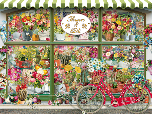 Flowers & Cacti Shop – 275 Piece Jigsaw Puzzle (Cobble Hill)