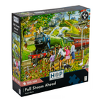 Box, turned right: Full Steam Ahead – 500 XL Piece Jigsaw Puzzle (House of Puzzles)