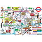 Adventures on the London Underground – 250 Piece Jigsaw Puzzle (Gibsons)