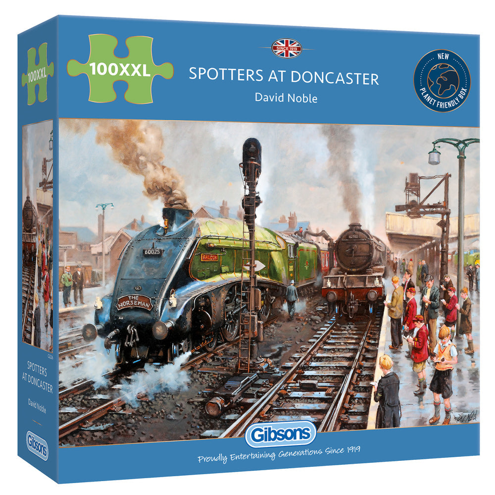 Gibsons - Spotters at Doncaster - 100 Piece Jigsaw Puzzle