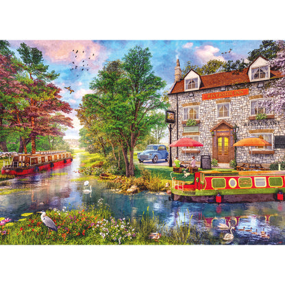 Gibsons - Riverside Inn - 100 Piece Jigsaw Puzzle