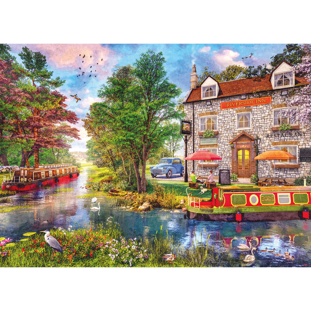 Riverside Inn – 100 Piece Jigsaw Puzzle (Gibsons)