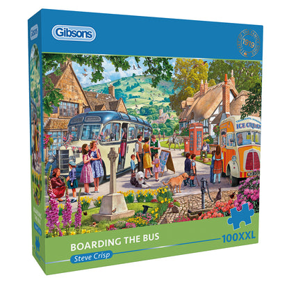 Gibsons - Boarding the Bus - 100 XXL Piece Jigsaw Puzzle