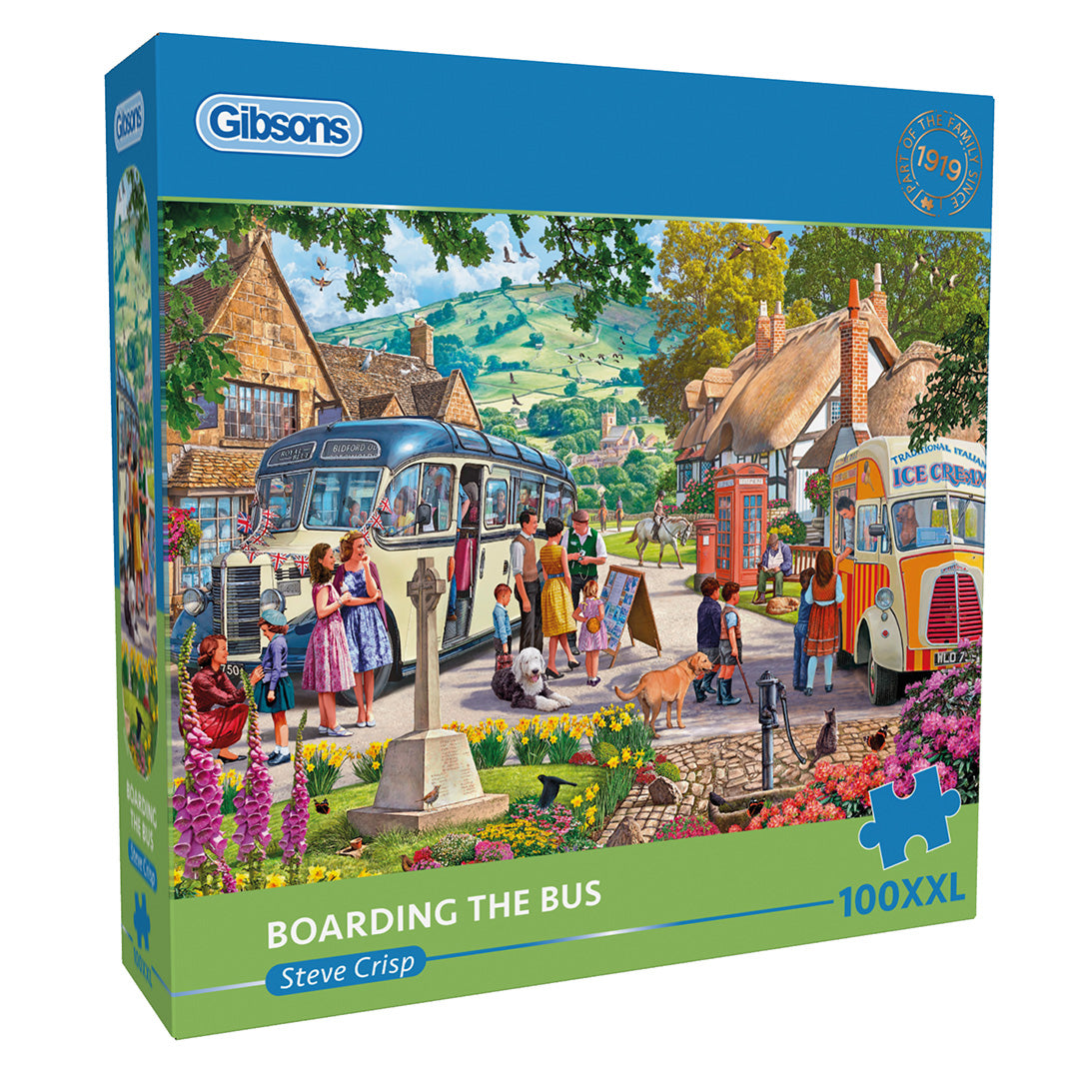 Boarding the Bus – 100XXL Piece Jigsaw Puzzle (Gibsons)