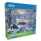 Bringing Home the Tree – 100 XL Piece Jigsaw Puzzle (Gibsons)