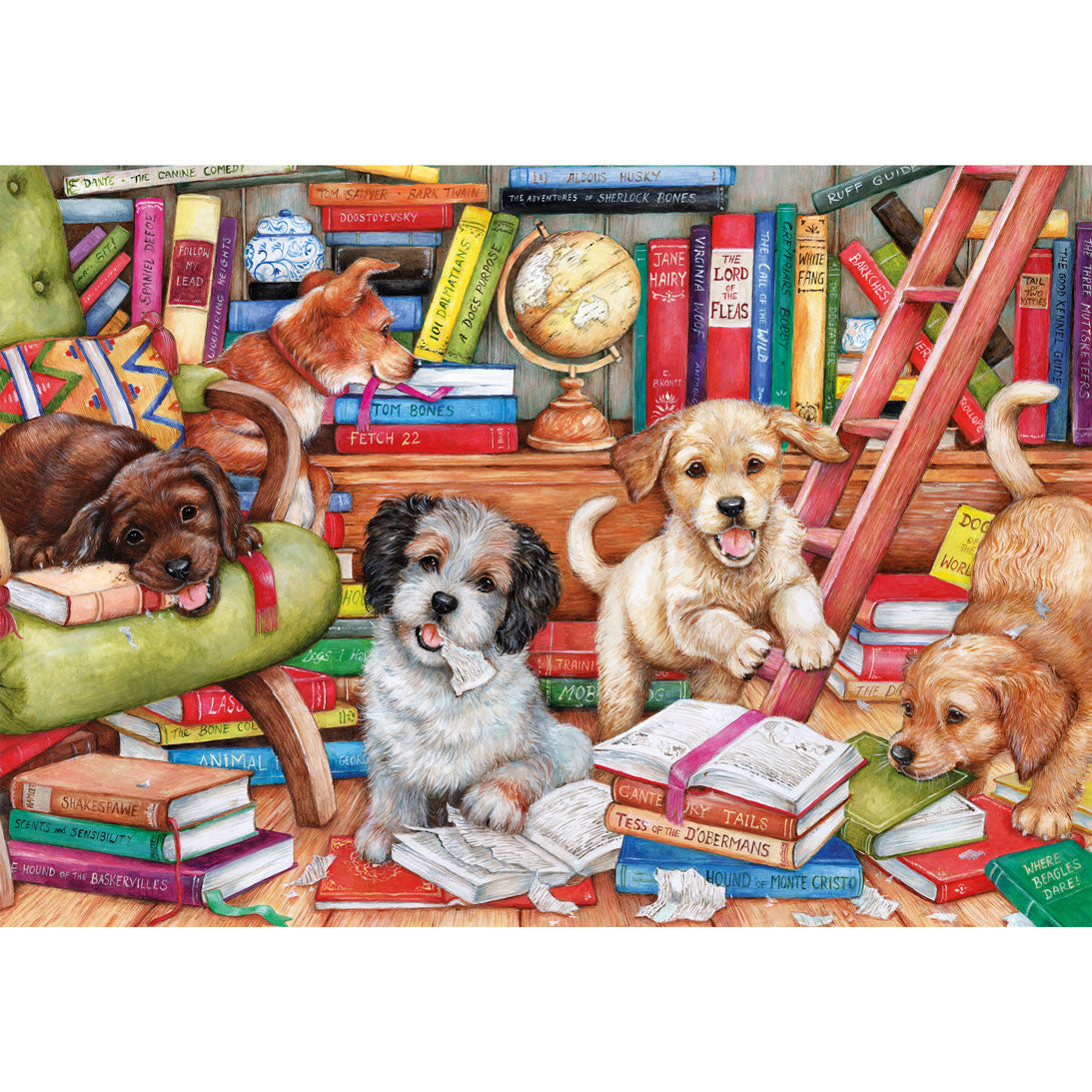Shaggy Dog Story by Debbie Cook - 100XXL Piece Jigsaw Puzzle (Gibsons)