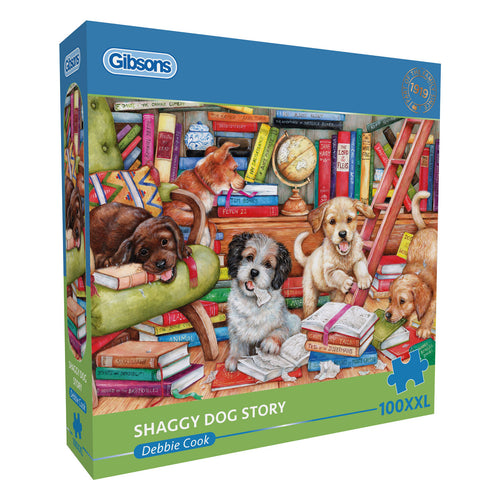 Shaggy Dog Story by Debbie Cook - 100XXL Piece Jigsaw Puzzle (Gibsons) - Completed Puzzle
