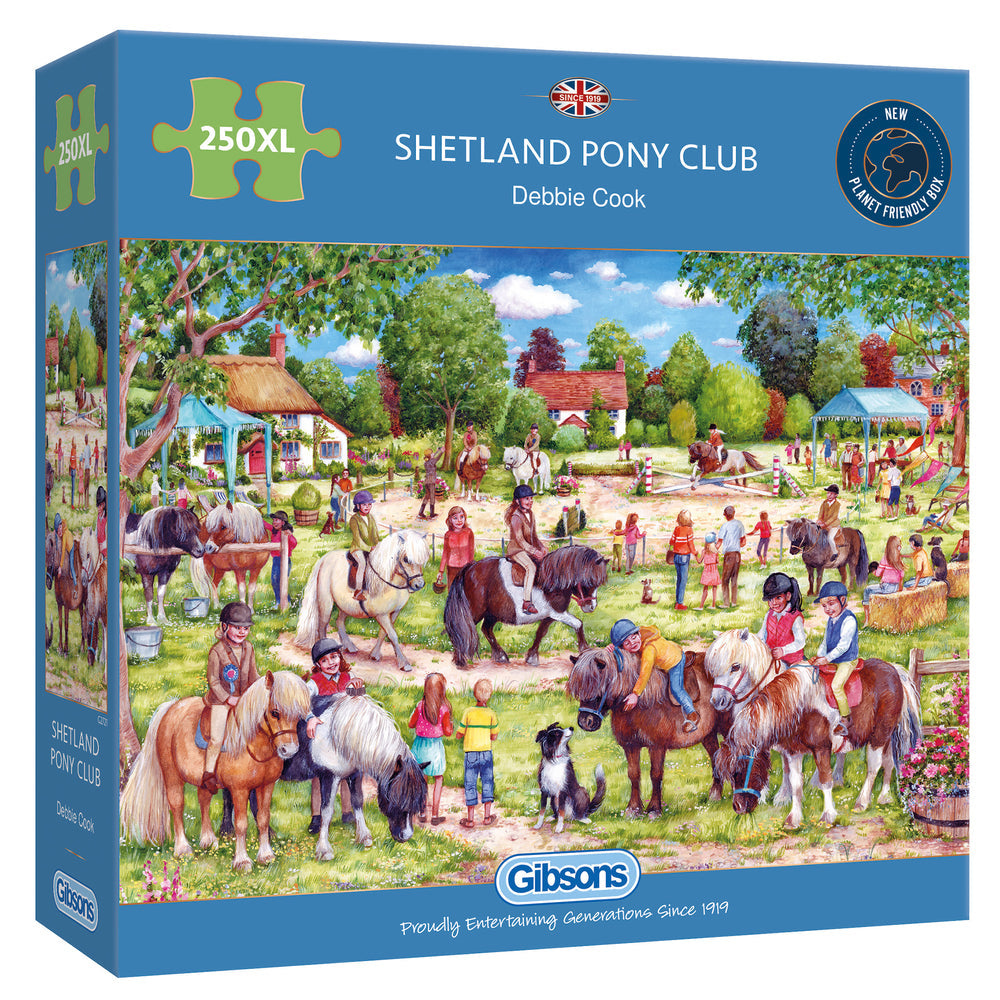 Shetland Pony Club – 250 Piece Jigsaw Puzzle (Gibsons) - Completed Puzzle