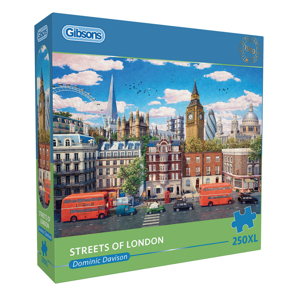 Streets of London – 250 XL Piece Jigsaw Puzzle (Gibsons)