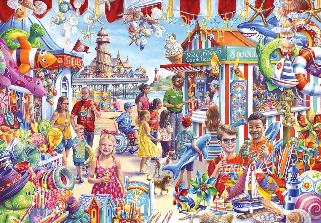 Seaside Souvenirs – 250 XL Piece Jigsaw Puzzle (Gibsons)