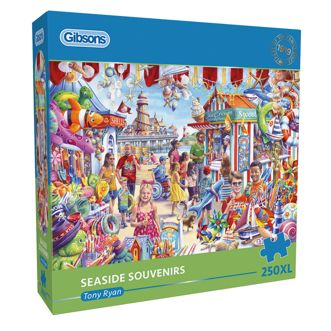 Seaside Souvenirs – 250 XL Piece Jigsaw Puzzle (Gibsons)