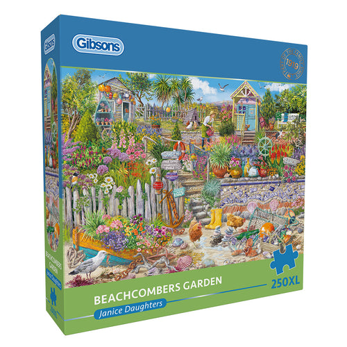 Beachcomber's Garden – 250 XL Piece Jigsaw Puzzle (Gibsons) - Completed Puzzle